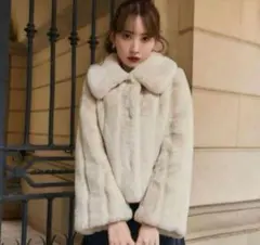 Winter Love Faux Fur Coat エクリュ Sサイズ