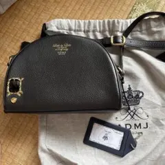 A.D.M.J. ブラックレザーショルダーバッグ