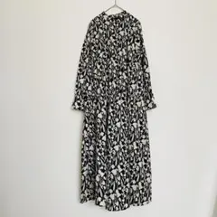 VERMEIL par iena レオパードプリントアムンゼンシャツワンピ ース