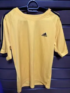 adidas イエロー ラグランTシャツ J0