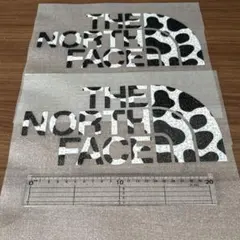 THE NORTH FACE 牛柄　アイロンプリントシート 2枚セット