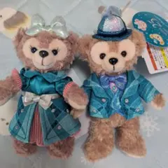 ディズニーシー25周年　ぬいぐるみバッジ　ダッフィー　シェリーメイ