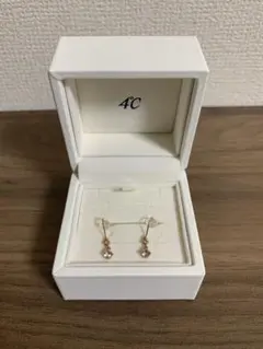 4℃・ピンクゴールドピアス