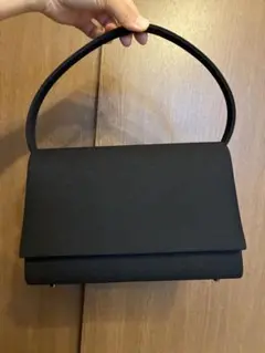 喪服鞄シンプルブラックハンドバッグはるやまフォーマルバッグ　礼装　冠婚葬祭