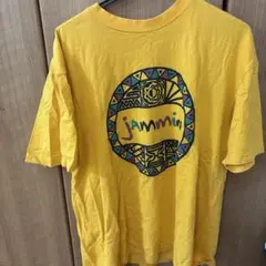 ジャミー グラフィックプリント Tシャツ イエロー