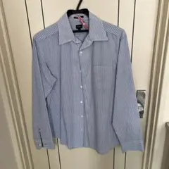 Paul Smith L 青白ストライプ長袖シャツ