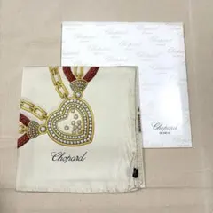 Chopard ショパール シルクスカーフ ハッピーハート　ホワイト　白のサムネイル