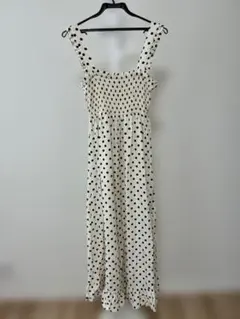 【美品】ZARA ザラ ドット キャミソールワンピース XS