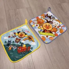 アンパンマン　ループ付きタオル　2枚セット
