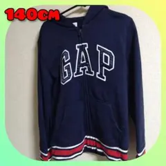 GAP フルジップパーカー 140cm ネイビー キッズ 春 秋 ユニセックス