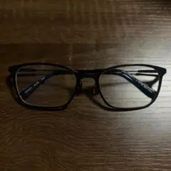 ブラックフレーム度ありメガネ(ブルーライトカット)