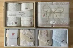 【新品】今治タオルセット 4箱セットまとめ売り 木箱入あり