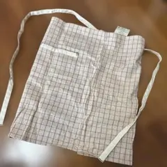 ACCENT☆赤い格子模様のかわいいカフェエプロン　タグ付き未使用