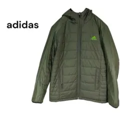 adidas アディダス ナイロン　カーキ 中綿 ダウン　アウター　スポーツ