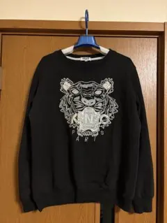 極美品/XL】KENZO ケンゾー タイガー刺繍 スウェット ブラック 虎