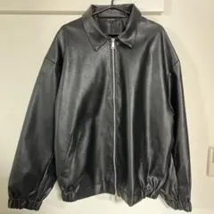 FULL GLOW ブラックレザーアウター L