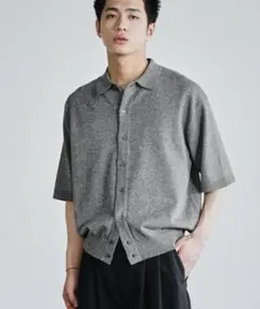 T/C BASIC HALF SLEEVE KNIT SHIRTのサムネイル
