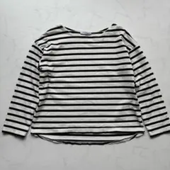 SHIPS Days ボーダー カットソー 長袖 S/M 日本製（F646）のサムネイル