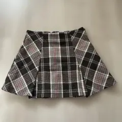 GRL チェック柄フレアスカート