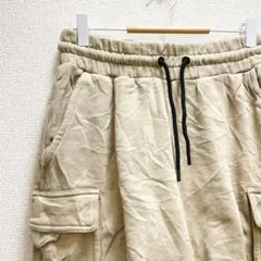 希少✨️H&M【M】リラックスフィット ベージュショートパンツ 大人女子 可愛い