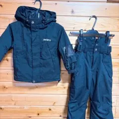 PONTAPES 子ども用スキーウェアセット 100 ブラック