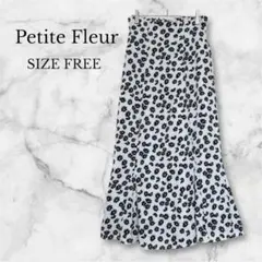✨美品✨プチフルール　マーメイドスカート　花柄　ロング　大人可愛い　ホワイトのサムネイル