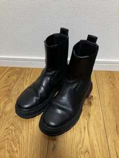 FILLIN チェルシーブーツ 本革 厚底 28cm 黒 美品 サイドゴア - メルカリ