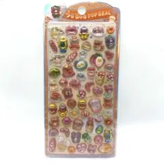 【新品】うるちゅるポップシール　パン　カフェ