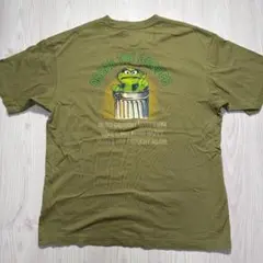 UNIQLO UT セサミストリート オスカー Tシャツ カーキ M