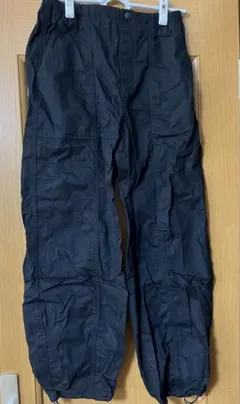 GU ジーユー ウエストゴムカーゴパンツ ブラック 黒 Lサイズ