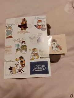 mofusand　もふもふジャーニー　ノベルティ&アクリルミラーステッカー♡