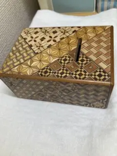 箱根寄木細工 小物入れ 伝統工芸品 昭和レトロ 箱型 - メルカリ