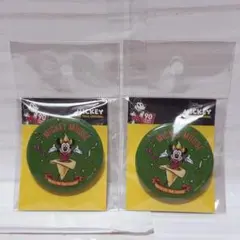 新品未使用　ミッキーマウス　アドベンチャー缶バッジ　2個