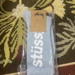 STUSSY ソックス ライトブルー