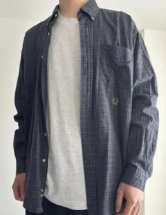 【90s】TOMMY HILFIGER チェックシャツ　古着