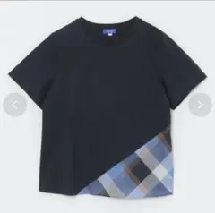 ブルーレーベルクレストブリッジ Tシャツ サイズ40 ホワイト×ブルー