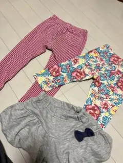 890円　90cmUNIQLOなどパンツ3着セット