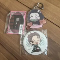 鬼滅の刃　炭治郎・禰豆子 缶バッチ　セット