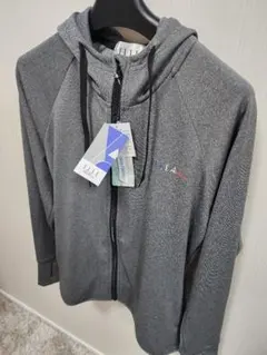 ELLE エル・グレー フルジップフーディ・サイズM