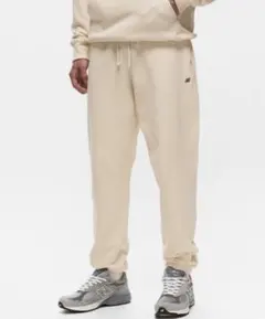 new balance usa sweat pants L ベージュ 米国製