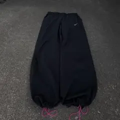 00s nike nylon pants y2k teck ドローコード 黒