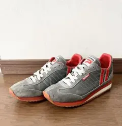 PATRICK パトリック マラソン グレー レッド スエード 23.5㎝