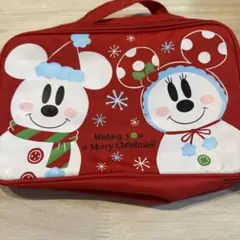 東京ディズニー　ミッキー＆ミニー　クリスマス　ランチケース　レッドのサムネイル