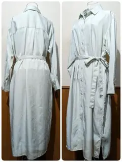 美品！ユニクロレディース シャツワンピース 長袖
