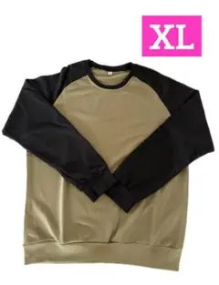 トレーナー メンズ 長袖 XL 無地 ゆったり　丸首　カジュアル　新品　部屋着