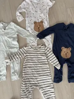 Baby Gapクマ刺繍ロンパース 4点セット　12〜18ヶ月