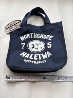 HALEIWA HAPPY MARKET トートバッグ ネイビーのサムネイル