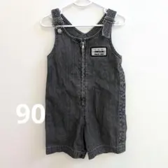 COMME ÇA ISM グレーショートオーバーオール 90cm