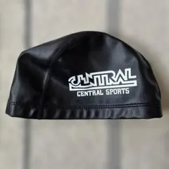 水泳帽 M ブラック　セントラルスポーツ