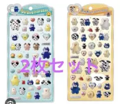 【正規品】mojojojo うるちゅるポップシール 二枚セット